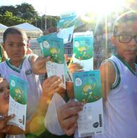 Com apoio das Voluntarias Jovens carentes assistem a partidas olímpicas na Arena Fonte Nova