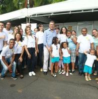 Comemoração de Natal com crianças no Palácio de Ondina Crianças de creches carentes celebram Natal com Voluntárias Sociais da Bahia