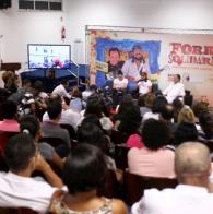 Voluntárias Sociais da Bahia, Bell Marques e a Liga Bahiana contra o Câncer, realizam coletiva para apresentar o Forró Solidário Forró Solidário com Bell Marques e Flávio José será realizado em 26 de maio