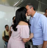 Primeira-dama e presidenta da VSBA, Aline Peixoto e o Governador do Estado da Bahia, Rui Costa Voluntárias levam serviços de saúde, cidadania e lazer para Ipiaú
